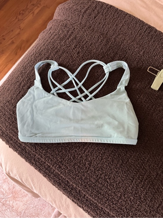 lululemon athletica Other - lululemon athletica Light Blue Crisscross Back Sports Bra